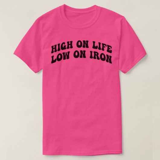 アイロン1の寿命の高さ Tシャツ (デザイン正面)