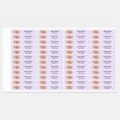 アイロン（ピンク）グリッターパーティーバルーンのラベル ラベル (シート)