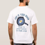 アイロンTシャツを着たあなたの脳 Tシャツ (裏面)