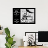 アイワンスチームボート1899年~1910年オリジナルのアートワーク ポスター (ホームオフィス)