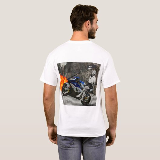 アインシュタインは狂った Tシャツ (裏面フル)