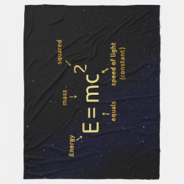 アインシュタイン式 フリースブランケット