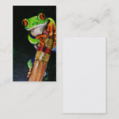 アインシュタイン目が赤いアマガエルの名刺 名刺 (正面/裏面)