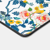 アインスパイアジア文花カラフル鳥 デスクマット (コーナー)