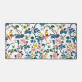 アインスパイアジア文花カラフル鳥 デスクマット (正面)
