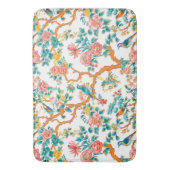 アインスパイアジア文花カラフル鳥 バスマット (正面縦)