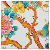 アインスパイアジア文花カラフル鳥 ファブリック (見本)