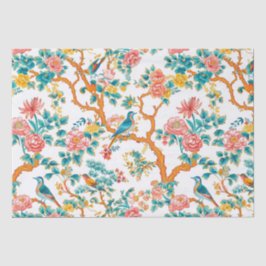 アインスパイアジア文花カラフル鳥 薄葉紙