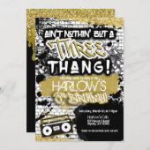 アイントノシン'が3タンホテルヒップホップ誕生日 招待状 (正面/裏面)