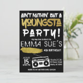 アイントノシン'しかしヤングスタパーティーヒップホップ誕生日 招待状 (スタンド正面)