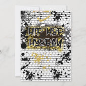 アイントノシン'しかしヤングスタパーティーヒップホップ誕生日 招待状 (裏面)