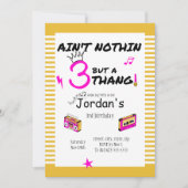 アインノーシンが3タン招待状ピンク 招待状 (正面)