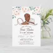 アインマイファーストロデオ女性のカーボーイフローラ2nd誕生日 招待状 (スタンド正面)