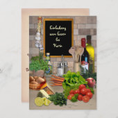 アインラドゥンツムエッセン(mit deinem Namen) 招待状 (正面/裏面)