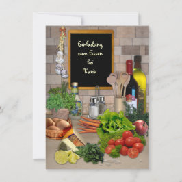 アインラドゥンツムエッセン(mit deinem Namen) 招待状