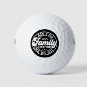 アイン'No Family Likeユーモアおもしろい誕生会クール ゴルフボール (正面)