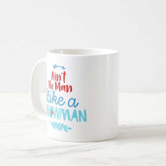 アイン't No Man Like a雪だるまコーヒーマグおもしろい- コーヒーマグカップ (正面左)