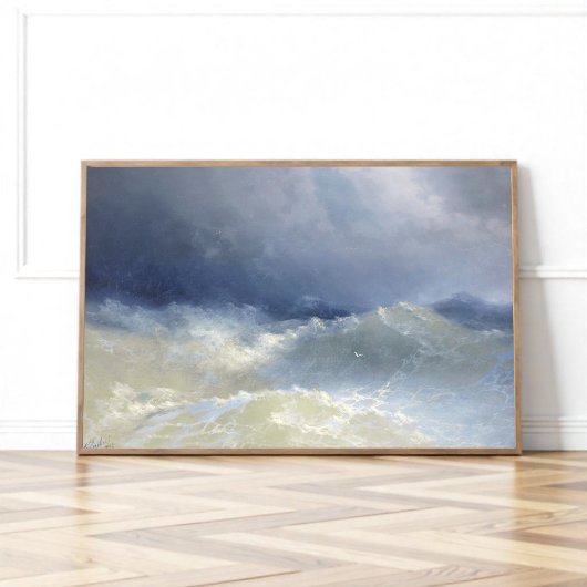 アイヴァゾフスキー「波間」 ポスター