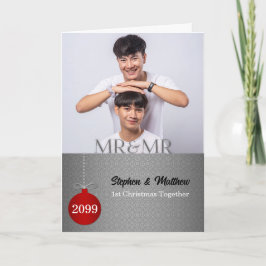 アイヴァーダマスク ご夫婦 1年目のクリスマス写真 シーズンカード