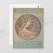 アイヴィアルフォンスミュシャ ポストカード (正面/裏面)