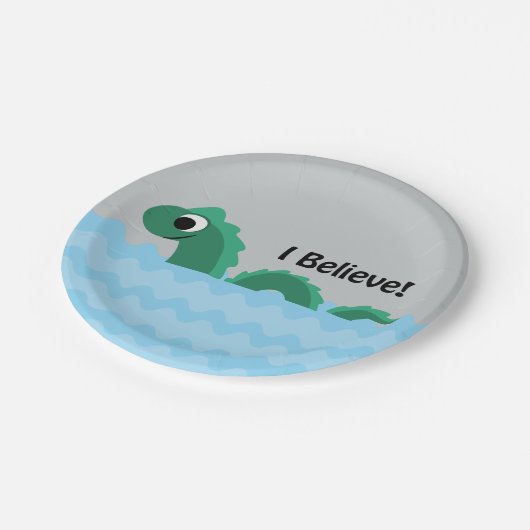 アイ信じシャンプレーン湖の怪獣 ペーパープレート (アングル)