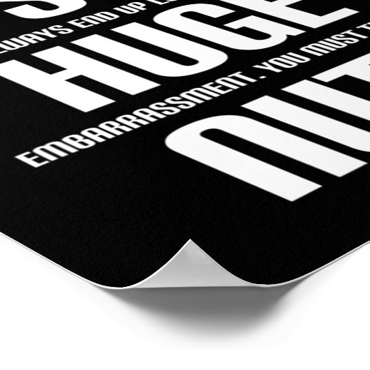 アイ巨大ナットおもしろいファンタジーサッカーローザー ポスター (角)