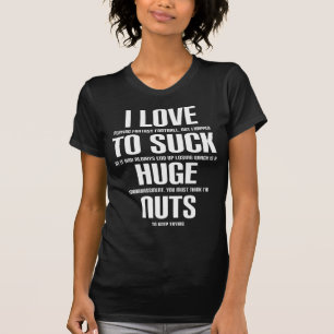 アイ巨大ナットおもしろいファンタジーサッカーローザー Tシャツ