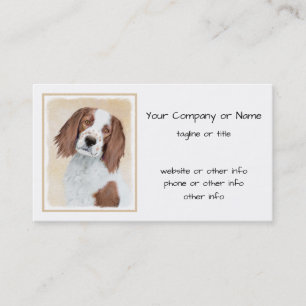アイ赤と白ルラン絵画ドセッターオリジナル 名刺
