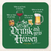 アイ飲ルランド天国 スクエアペーパーコースター (正面)