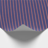 アイ鮮やかゴとコーラルギフトストライプのラップ ラッピングペーパー (角)