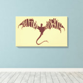 『アイ・アム・ファイア・アム・デス』 キャンバスプリント (インサイチュ (ウッドフロア))