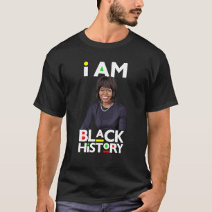 『アイ・アム・ブラック・ヒストリーミシェル・オバマ・国際的ウ』 Tシャツ