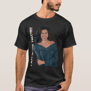 『アイ・アム・ブラック・ヒストリーミシェル・オバマ・国際的ウ』 Tシャツ