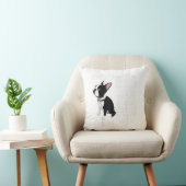 アイ・アム・ユア・フレンド・ユア・パートナー・ユア・ボストン・テリア クッション (椅子)