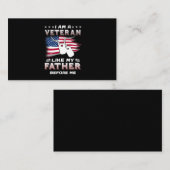 アイ・アム・退役軍人・ライク・オブ・マイ・退役軍人 名刺 (正面/裏面)