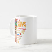 アイ・ア・ディセンバークイーン引用文誕生日贈答品  コーヒーマグカップ (正面左)
