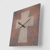 『アイ・コリント人13恋のチャプタークロス』 スクエア壁時計 (傾斜)