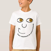 アイ・コンタクトは大げさな子供のワイシャツです Tシャツ (正面)