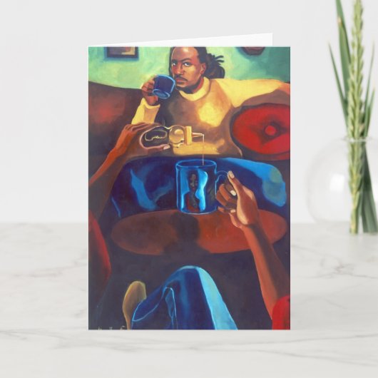 「アイ・コンタクト」のブランクの挨拶状 カード (正面)