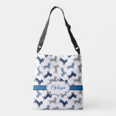 アイ・ザ・ドキシ得ー・ダックスフント・ブルース クロスボディバッグ (裏面)