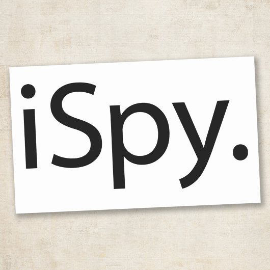 アイ・スパイ(iSpy) 長方形シール