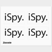 アイ・スパイ(iSpy) 長方形シール (シート)