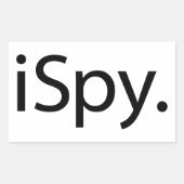 アイ・スパイ(iSpy) 長方形シール (正面)