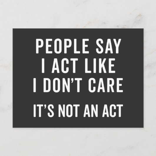 アイ・ド・トゥ・気におもしろい引用文 ポストカード (正面)