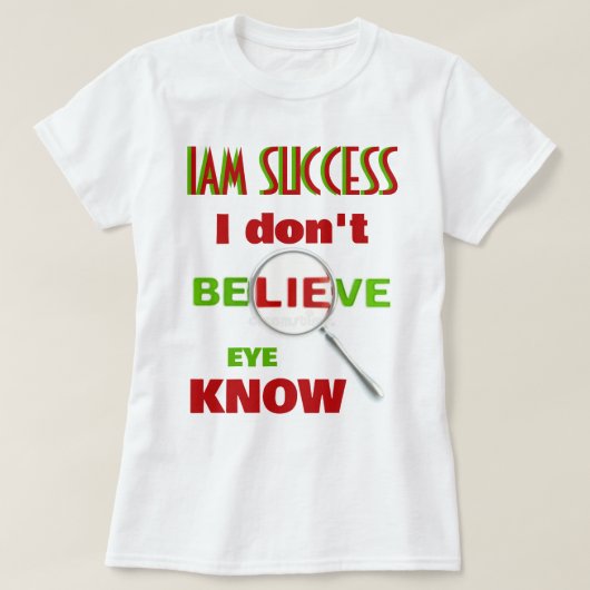 アイ・ノウ Tシャツ (デザイン正面)