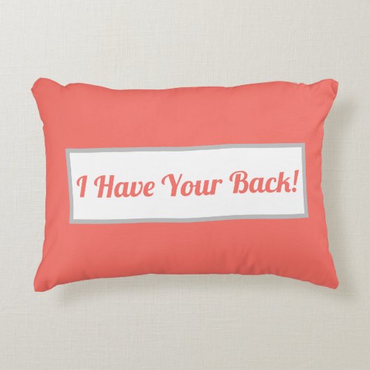 アイ・ハブ・ザ・バックサンゴモダン アクセントクッション (正面)