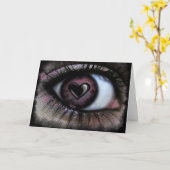 アイ ハート ユー グリーティング カード (黄色い花)