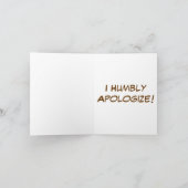 『アイ・プロ・イ・ア・ゴー・チョコレート・ラブラドール・レトリーバー・ドッグ・フォト』 カード (内部)