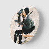 『アイ・ラブ・アモダンス・ファミリー』 ラウンド壁時計 (傾斜)