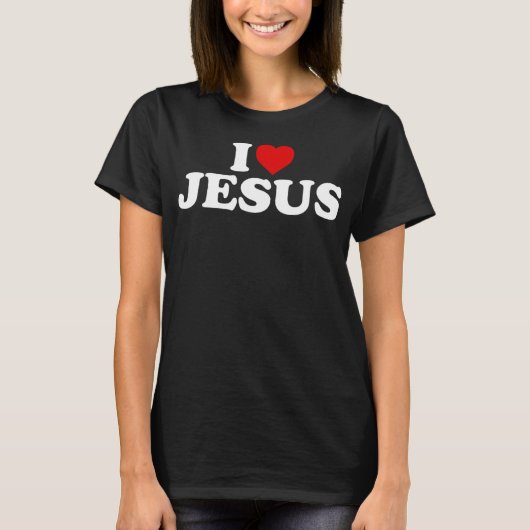アイ・ラブ・イエス – ハート・プールオーバー・フーディ赤 Tシャツ (正面)